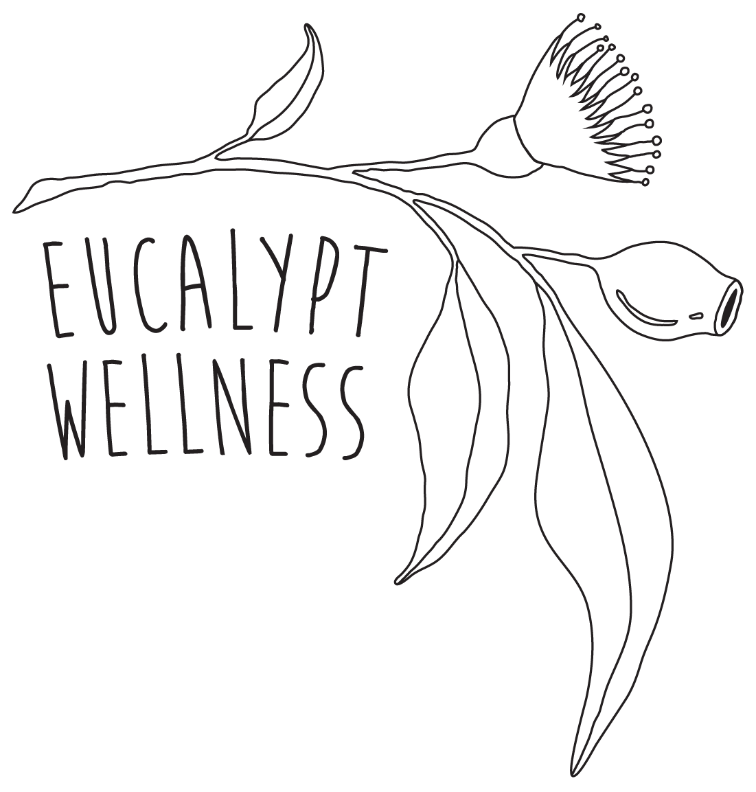 LOGO Eucalypt Wellness_FINISHED ART_Black on transparent